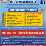 Lowongan Pekerjaan Supervisor Trainee